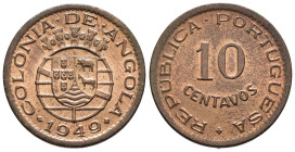 Angola - Colonia dell'Impero portoghese (1910-1951) - 10 Centavos 1949 - Mint: Lisbona - AE - KM#70

SPEDIZIONE SOLO IN ITALIA - SHIPPING ONLY IN IT...