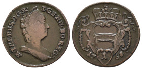Austria - Impero Austriaco - Maria Theresa (1740-1780) - 1 Pfennig 176? - Cu - gr. 2,23 - KM#1979

SPEDIZIONE SOLO IN ITALIA - SHIPPING ONLY IN ITAL...