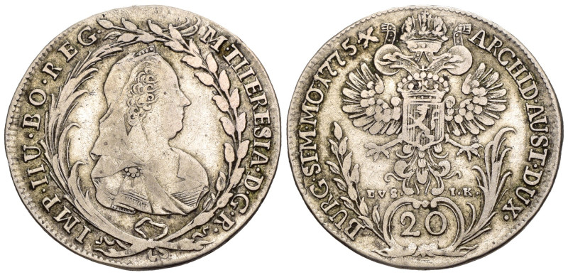 Austria - Impero Austriaco - Maria Theresa (1740-1780) - 20 Kreuzers 1775 - Mint...