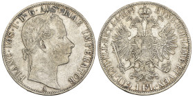 Austria - Impero Austriaco - Franz Joseph I (1848-1916) - 1 Florin 1859 A - Mint: Vienna - Ag .900 - KM#2219

SPEDIZIONE SOLO IN ITALIA - SHIPPING O...