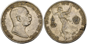 Austria - Impero Austriaco - Franz Joseph I (1848-1916) - 5 Corona 1908 - 60° anniversario del regno di Franz Joseph I - Ag - KM#2809

SPEDIZIONE SO...