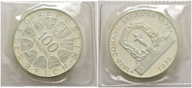 Austria - 100 Schilling 1975 - 150° anniversario della nascita di Johann Strauss - Ag - KM#2923

SPEDIZIONE IN TUTTO IL MONDO - WORLDWIDE SHIPPING
...