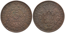 Azzorre - Luís I (1861-1889) - 5 Rèis 1865 - Cu - KM#13

SPEDIZIONE SOLO IN ITALIA - SHIPPING ONLY IN ITALY

mBB