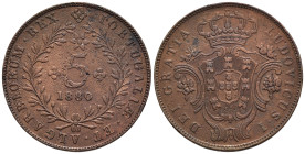 Azzorre - Luís I (1861-1889) - 5 Rèis 1880 - Cu - KM#13

SPEDIZIONE SOLO IN ITALIA - SHIPPING ONLY IN ITALY

qSPL