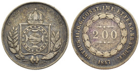 Brasile - Pedro II, o Magnânimo (1831-1889) - 200 Réis 1857 - Mint: Rio de Janeiro - Ag .917 - KM#466

SPEDIZIONE SOLO IN ITALIA - SHIPPING ONLY IN ...