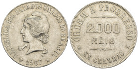 Brasile - 2000 Reis 1907 - Mint: Rio de Janeiro - Ag .900 - KM#508

SPEDIZIONE SOLO IN ITALIA - SHIPPING ONLY IN ITALY

SPL+