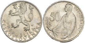 Cecoslovacchia - 50 Korun 1947 - 3° Anniversario della Rivolta Slovacca - Ag .500 - KM#24

SPEDIZIONE SOLO IN ITALIA - SHIPPING ONLY IN ITALY

SPL...