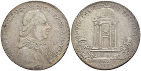 Bologna - Pio VI (1775-1799) - Scudo Romano da 100 Baiocchi 1782 anno VIII - Ag - gr. 26,23 - Muntoni 197; MIR 2823/1 - colpetti al bordo

SPEDIZION...