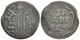 Ferrara - Benedetto XIV (1740 - 1758) - Quattrino 1744 - AE - gr. 1.33 - MIR 2652/3

SPEDIZIONE SOLO IN ITALIA - SHIPPING ONLY IN ITALY

MB/BB