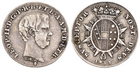 Firenze - Granducato di Toscana - Leopoldo II di Lorena (1824-1859) - Mezzo Paolo 2° Tipo 1853 - Ag - gr. 1,26 - Gigante 59

SPEDIZIONE SOLO IN ITAL...