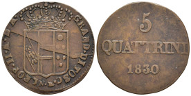Firenze - Granducato di Toscana - Leopoldo II di Lorena (1824-1859) - 5 Quattrini 1830 - Cu - Gigante 72

SPEDIZIONE SOLO IN ITALIA - SHIPPING ONLY ...
