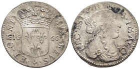 Fosdinovo - Maria Maddalena Centurioni moglie di Pasquale Malaspina (1663-1669) - Luigino 1666 - Ag - gr. 2,06 - D/Hec Est Virtutis Imago - R/devs mev...