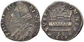 Napoli - Filippo III di Spagna (1598-1621) - 15 Grani 1619 - Ag - gr. 3,56 - MIR 208/2

SPEDIZIONE SOLO IN ITALIA - SHIPPING ONLY IN ITALY

BB+