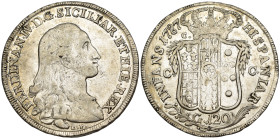 Napoli - Regno di Napoli - Ferdinando IV di Borbone (1759-1816) - Piastra da 120 Grana del 6° Tipo 1787 - Ag - Gigante 50

SPEDIZIONE SOLO IN ITALIA...