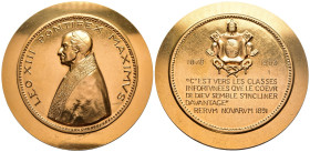 Leone XIII (1878-1903) - Medaglia Postuma 1966 per il settantacinquesimo anniversario della promulgazione dell’Enciclica ‘Rerum Novarum’ da parte di L...