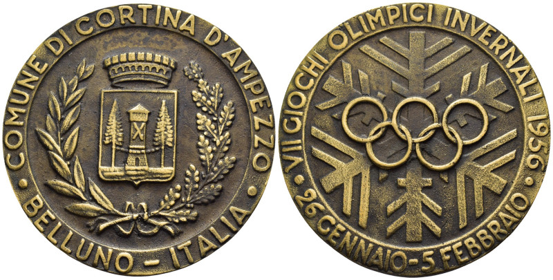 Cortina - Medaglia 1956 - Giochi Olimpici Invernali 1956 - AE - gr. 81,86 - 59 m...
