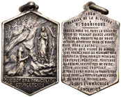 Francia - Medaglia 1858 - Parole della Santa Vergine a Bernadette Soubirous, Lourdes - Io sono l'Immacolata Concezione- Ag - 36x24mm

SPEDIZIONE SOL...