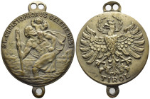 Svizzera - Medaglia "St. Christophorus Geleite Uns ! (San Cristoforo, benedicici!)" Tirol - AE - 38mm - con appiccagnolo

SPEDIZIONE SOLO IN ITALIA ...