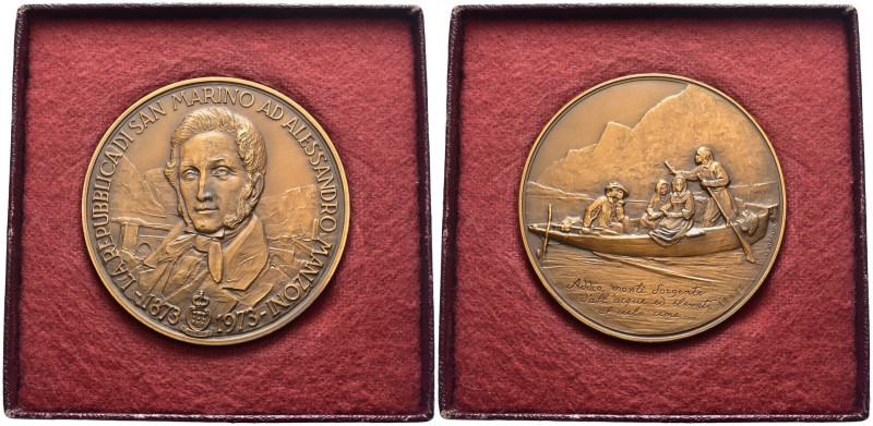 San Marino - Medaglia commemorativa per il 100° Anniversario della morte di Ales...