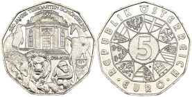 Austria - 5 Euro 2002 - 250° anniversario dello zoo di Schönbrunn - Mint: Vienna - Ag .800 - KM#3091

SPEDIZIONE IN TUTTO IL MONDO - WORLDWIDE SHIPP...