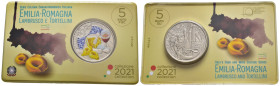 Italia - 5 Euro 2021 - Serie Cultura Enogastronomica “Emilia-Romagna, Lambrusco e Tortellini” - CuNi - in confezione

SPEDIZIONE IN TUTTO IL MONDO -...