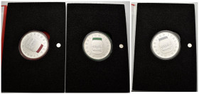 Repubblica Italiana - Lotto di 3 monete da 5 Euro 2021 "Nutella" - 75° anniversario della nascita dell'azienda Ferrero - Ag .925 - in blister ufficial...