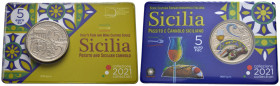 Italia - 5 Euro 2021 - Serie Cultura Enogastronomica "Sicilia, Passito e Cannolo Siciliano" - Ni - in confezione

SPEDIZIONE IN TUTTO IL MONDO - WOR...