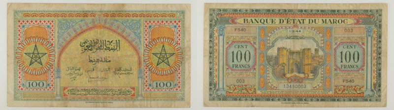 Marocco - banconota 100 Francs 1944 - P#27

SPEDIZIONE SOLO IN ITALIA - SHIPPI...