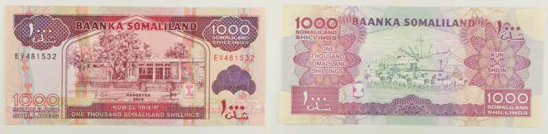 Somaliland - banconota 1000 Shillings 2014 - P#20c

SPEDIZIONE IN TUTTO IL MON...