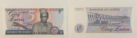 Zaire - banconota 5 Zaires 1982 - P#26

SPEDIZIONE IN TUTTO IL MONDO - WORLDWIDE SHIPPING

UNC