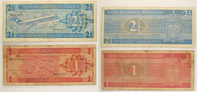 Antille Olandesi - Lotto di 2 banconote: 2 1/2 Gulden (Muntbiljet) 1970 P#21 - 1 Gulden (Muntbiljet) 1970 P#20

SPEDIZIONE IN TUTTO IL MONDO - WORLD...