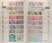 Argentina - Lotto di 8 banconote: 1000 Australes ND (1988-1990) P#329 - 1000 Pesos argentinos ND (1983-1985) P#317 - 500 Australes ND (1988-1990) P#32...
