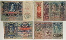 Austria - Lotto di 2 banconote: 50 Kronen 1914 (1919) P#54a - 20 Kronen 1919 P#53a

SPEDIZIONE SOLO IN ITALIA - SHIPPING ONLY IN ITALY

c VF