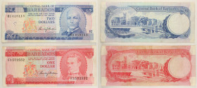 Barbados - Lotto di 2 banconote: 2 Dollars ND (1980) P#30 - One Dollar ND (1973) P#29

SPEDIZIONE IN TUTTO IL MONDO - WORLDWIDE SHIPPING

VF