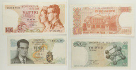 Belgio - Lotto di 2 banconote: 50 Francs 1966 P#139(4) - 20 Francs 1964 P#138(1)

SPEDIZIONE IN TUTTO IL MONDO - WORLDWIDE SHIPPING

c VF