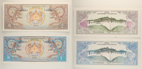 Bhutan - Lotto di 2 banconote: 1 Ngultrum ND (1981-1985) P#5 - 2 Ngultrum 1981 P#6

SPEDIZIONE IN TUTTO IL MONDO - WORLDWIDE SHIPPING

UNC