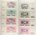 Bosnia Erzegovina - Lotto di 4 banconote: 1000 Dinara 1992 P#15 - 100 Dinara 1992 P#13 - 50 Dinara 1992 P#12 - 10 Dinara 1992 P#10

SPEDIZIONE IN TU...