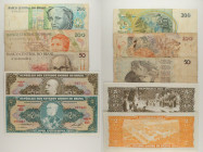 Brasile - Lotto di 5 banconote: 2 Cruzeiros (Thesouro Nacional; 1st print) ND (1954-1958) P#151 - 5 Cruzeiros (Thesouro Nacional; 2nd print; "Valor Re...
