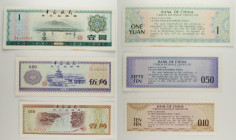 Cina - Lotto di 3 banconote (Foreign Exchange Certificate): 1 Yuan 1979 P#FX3 - 50 Fen 1979 P#FX2 - 10 Fen 1979 P#FX1

SPEDIZIONE IN TUTTO IL MONDO ...