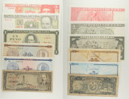 Cuba - Lotto di 6 banconote: Un Peso 1957 P#87b - 3 Pesos "C" ND (1985) (Certificato di cambio estero - "C" stretta) P#FX20 - 20 Pesos "D" ND (1985) (...