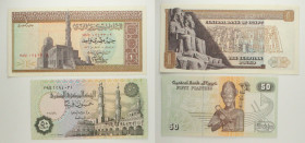 Egitto - Lotto di 2 banconote: One Pound ND (1976-1978) P#44c - 50 Piastres ND (1994-2008) P#62

SPEDIZIONE IN TUTTO IL MONDO - WORLDWIDE SHIPPING
...