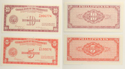 Filippine - Lotto di 2 banconote: 5 Centavos ND (1951-1953) P#125 - 10 Centavos 1951 P#127

SPEDIZIONE SOLO IN ITALIA - SHIPPING ONLY IN ITALY

UN...