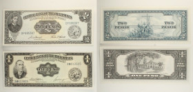 Filippine - Lotto di 2 banconote: 2 Pesos ND (1961-1965) P#134d - 1 Peso ND (1968-1970) P#133h

SPEDIZIONE IN TUTTO IL MONDO - WORLDWIDE SHIPPING
...