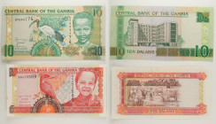 Gambia - Lotto di 2 banconote: 10 Dalasis ND (2006-2013) P#26 - 5 Dalasis ND (2001-2005) P#20a

SPEDIZIONE IN TUTTO IL MONDO - WORLDWIDE SHIPPING
...