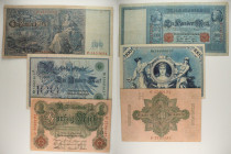 Germania - Reichsbanknote - Lotto di 3 banconote: 100 Mark 1910 P#42 - 100 Mark 1908 (Green Seal) P#34 - 50 Mark 1910 P#41

SPEDIZIONE SOLO IN ITALI...