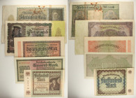 Germania - Reichsbanknote - Lotto di 5 banconote: 5000 Mark 1922 P#81 - 1000 Mark 1922 P#76 - 20.000 Mark 1923 P#85 - 50.000 Mark 1922 P#79 - 10.000 M...