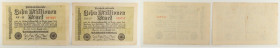 Germania - Repubblica di Weimar (1918-1933) - Lotto 2 banconote 10.000.000 Mark 1923 - P#106a

SPEDIZIONE SOLO IN ITALIA - SHIPPING ONLY IN ITALY