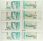 Germania - Lotto di 4 banconote da 20 Deutsche Mark 1991 - P#39a

SPEDIZIONE IN TUTTO IL MONDO - WORLDWIDE SHIPPING

VF