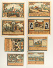 Germania - Comune di Roda Bei Ilmenau (Turingia) - Lotto di 4 banconote notgeld: 25 Pfennigs 1921 - 50 Pfennigs 1921 - 20 Pfennigs 1921 - 50 Pfennigs ...