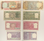 India - Lotto di 4 banconote: 1 Rupee ND (1966-1980) P#77 - 2 Rupees ND (1970-1985) P#53 - 5 Rupees ND (1970) P#56 - 10 Rupees ND (1970-1990) P#81 - p...